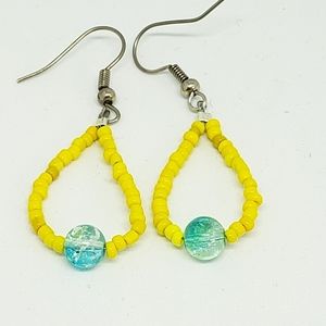 Handmade earrings, dangling earrings, beaded earri